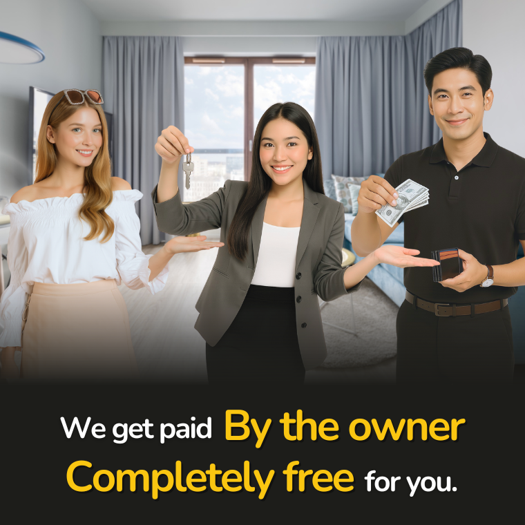 We earn commission directly from property owners
